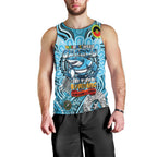 Custom NAIDOC Week 2024 Sharks Men Tank Top Mascot Rugby