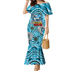 Custom NAIDOC Week 2024 Sharks Mermaid Dress Mascot Rugby
