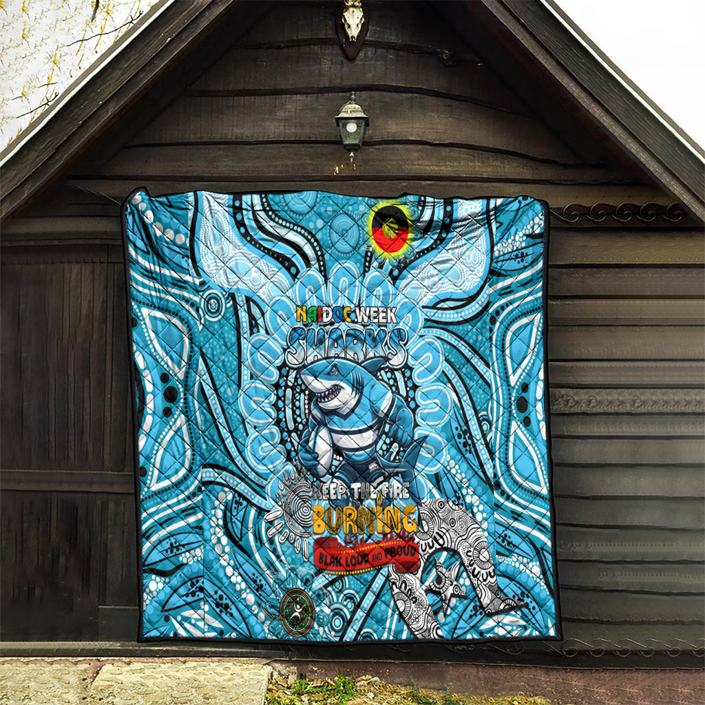 NAIDOC Week 2024 Sharks Quilt Mascot Rugby
