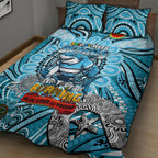NAIDOC Week 2024 Sharks Quilt Bed Set Mascot Rugby