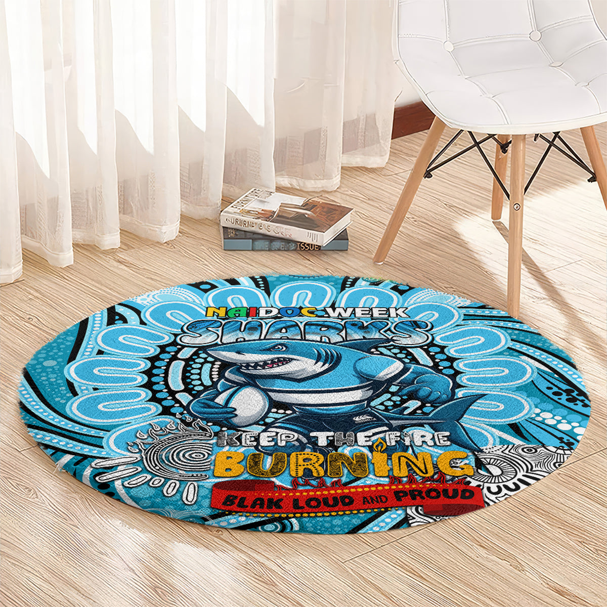 NAIDOC Week 2024 Sharks Round Carpet Mascot Rugby