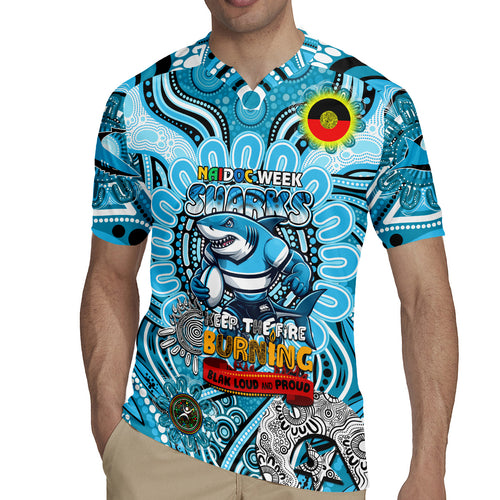 Custom NAIDOC Week 2024 Sharks Rugby Jersey Mascot Rugby