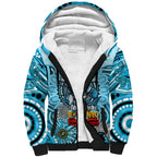 Custom NAIDOC Week 2024 Sharks Sherpa Hoodie Mascot Rugby