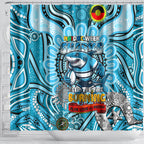 NAIDOC Week 2024 Sharks Shower Curtain Mascot Rugby