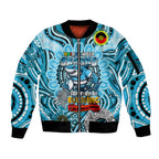 Custom NAIDOC Week 2024 Sharks Sleeve Zip Bomber Jacket Mascot Rugby