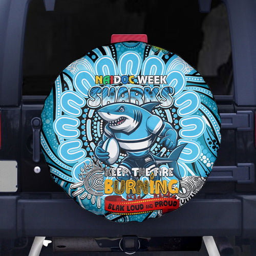 NAIDOC Week 2024 Sharks Spare Tire Cover Mascot Rugby