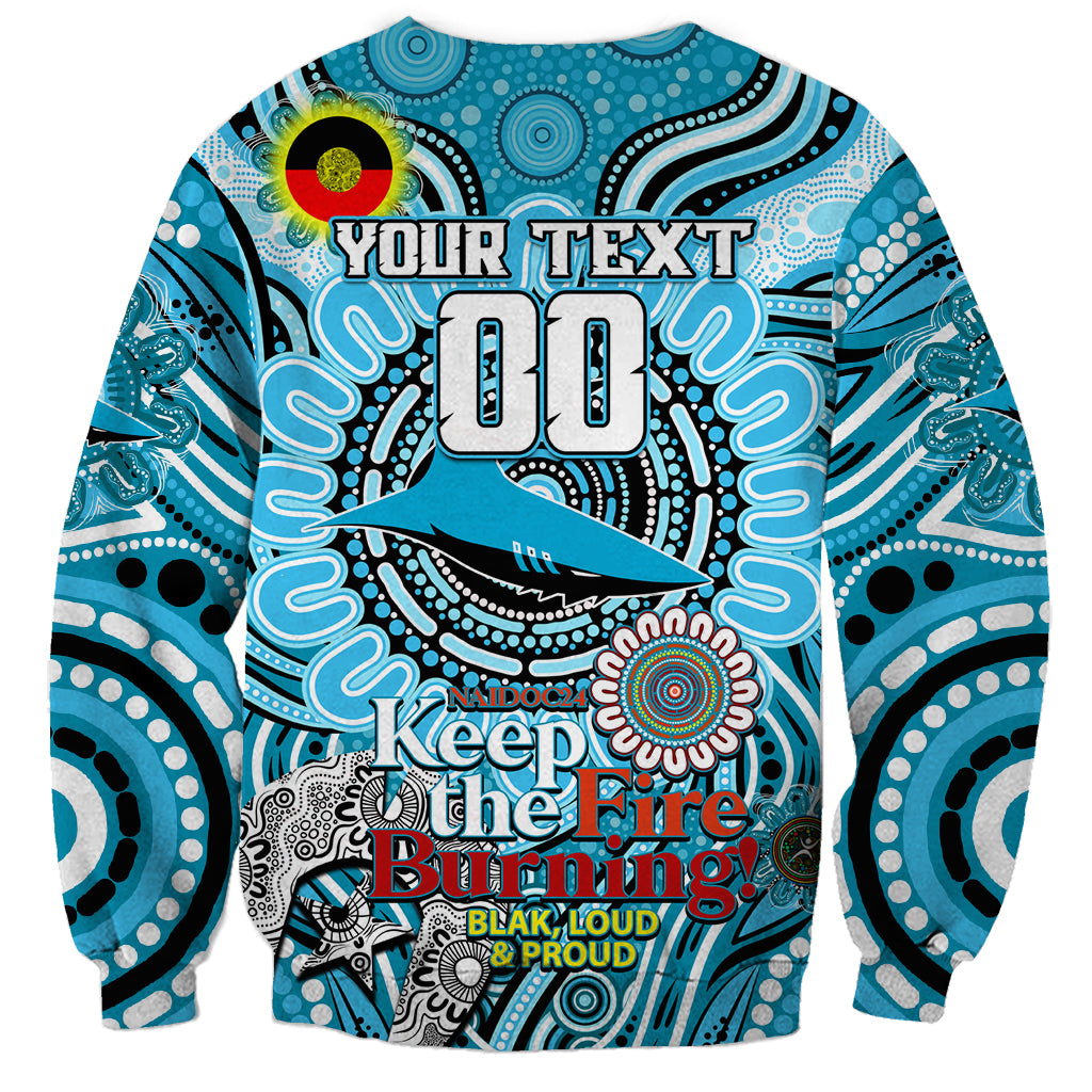 Custom NAIDOC Week 2024 Sharks Sweatshirt Mascot Rugby