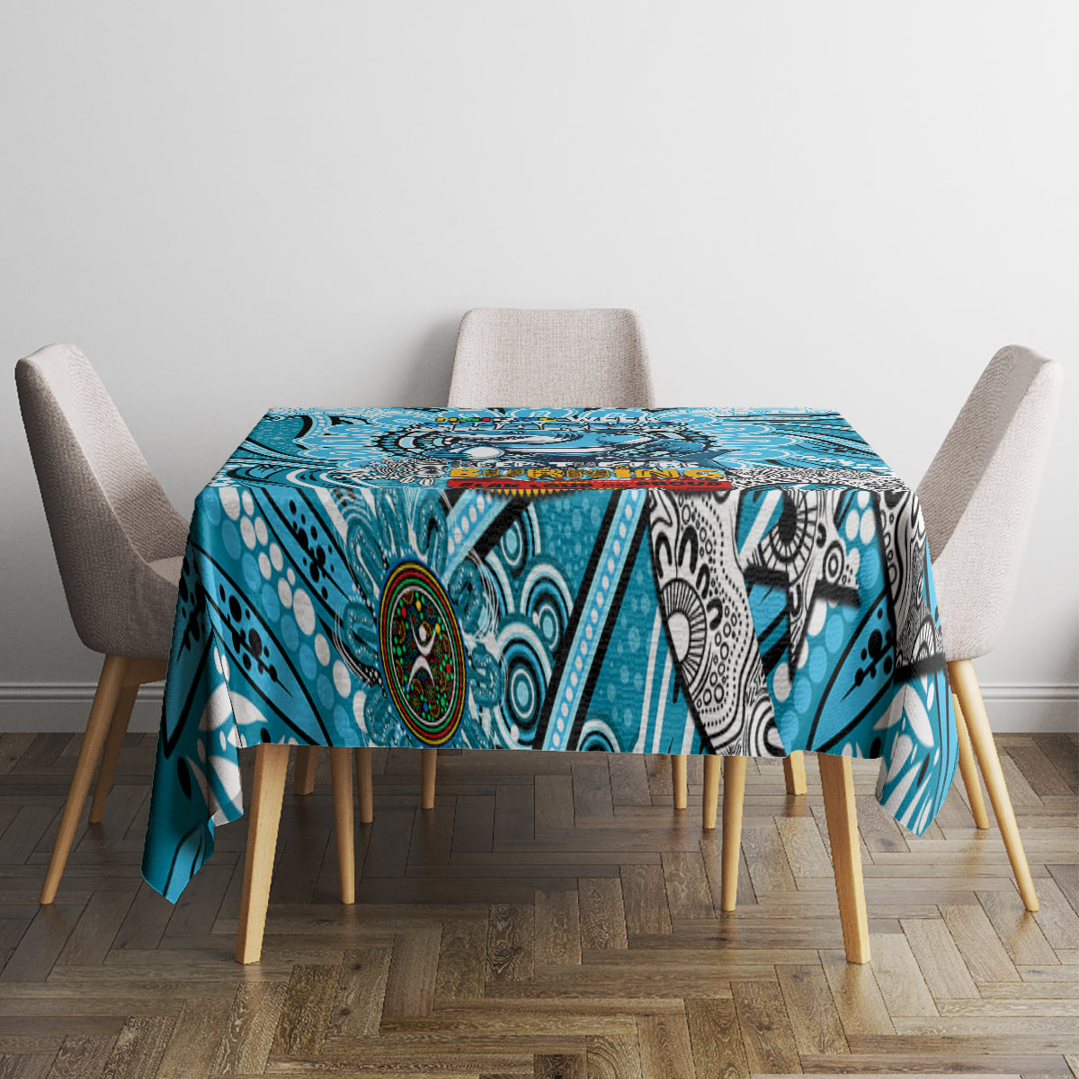 NAIDOC Week 2024 Sharks Tablecloth Mascot Rugby