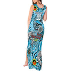Custom NAIDOC Week 2024 Sharks Tank Maxi Dress Mascot Rugby