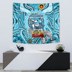 NAIDOC Week 2024 Sharks Tapestry Mascot Rugby