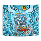 NAIDOC Week 2024 Sharks Tapestry Mascot Rugby