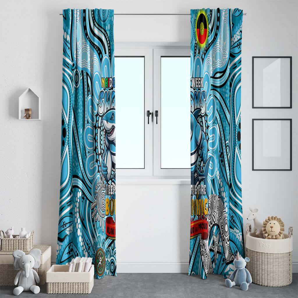 NAIDOC Week 2024 Sharks Window Curtain Mascot Rugby