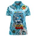 Custom NAIDOC Week 2024 Sharks Women Polo Shirt Mascot Rugby