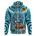 Custom NAIDOC Week 2024 Sharks Zip Hoodie Mascot Rugby