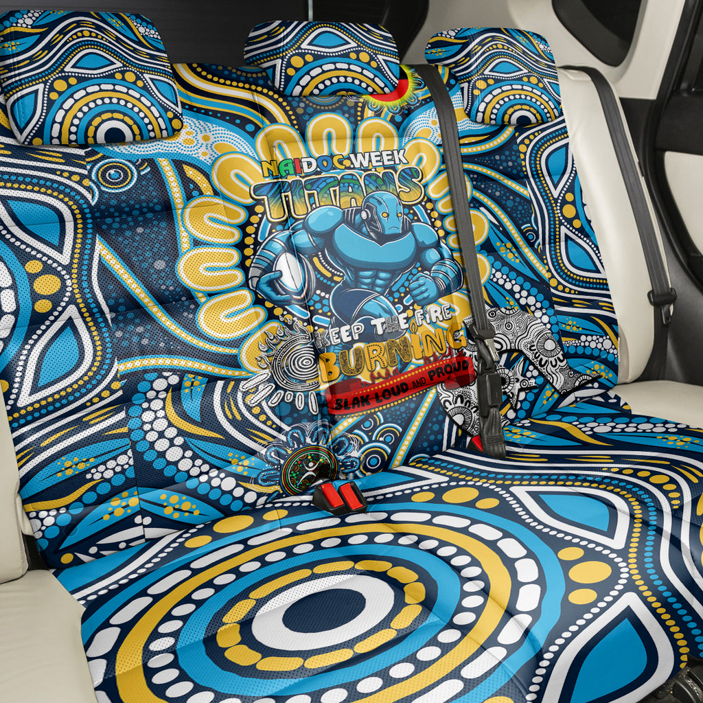 NAIDOC Week 2024 Titans Back Car Seat Cover Mascot Rugby