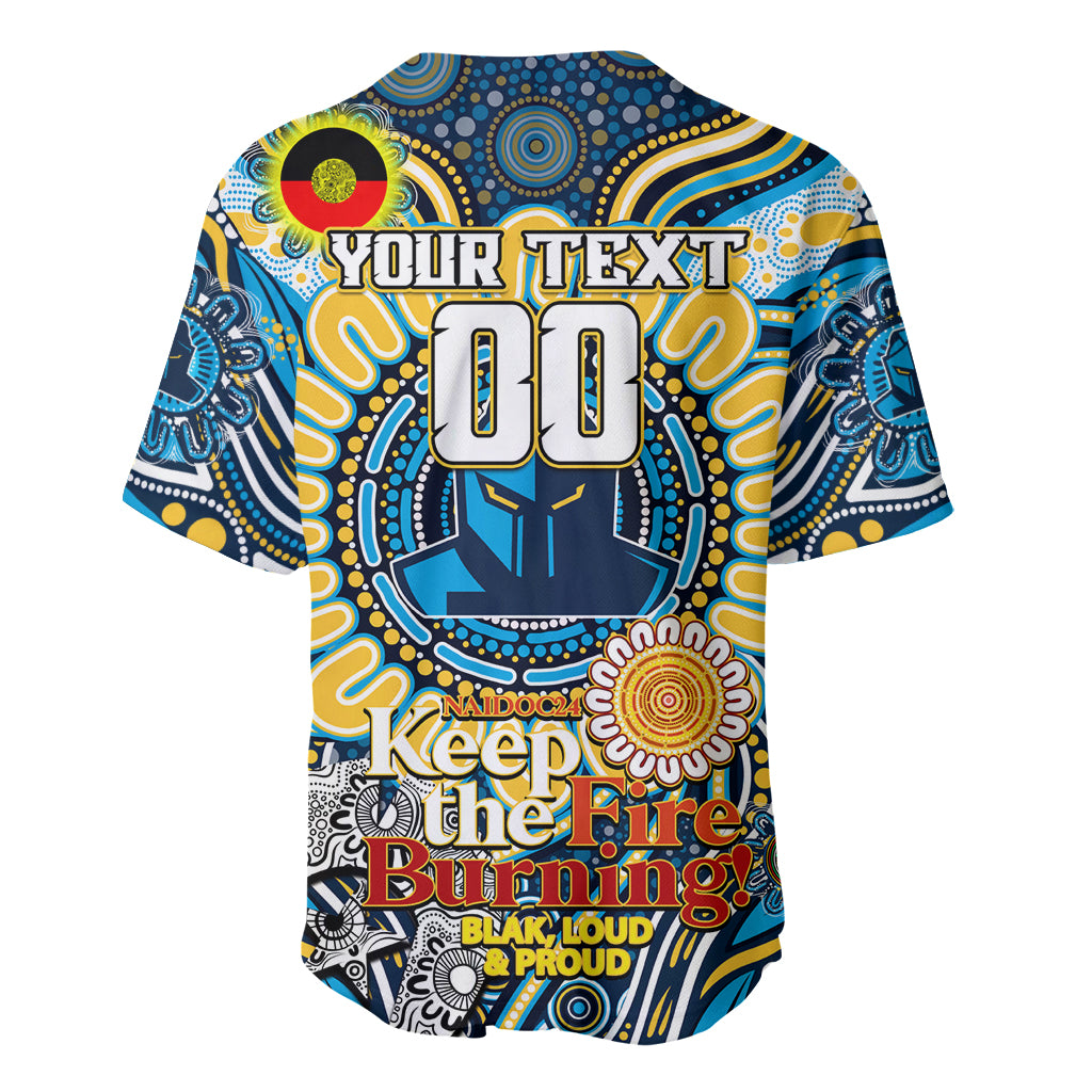 Custom NAIDOC Week 2024 Titans Baseball Jersey Mascot Rugby