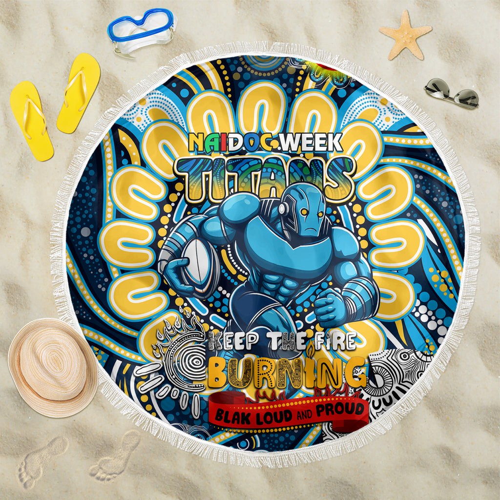 NAIDOC Week 2024 Titans Beach Blanket Mascot Rugby