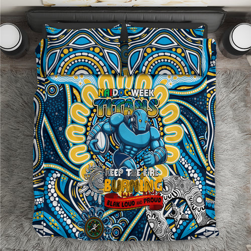 NAIDOC Week 2024 Titans Bedding Set Mascot Rugby