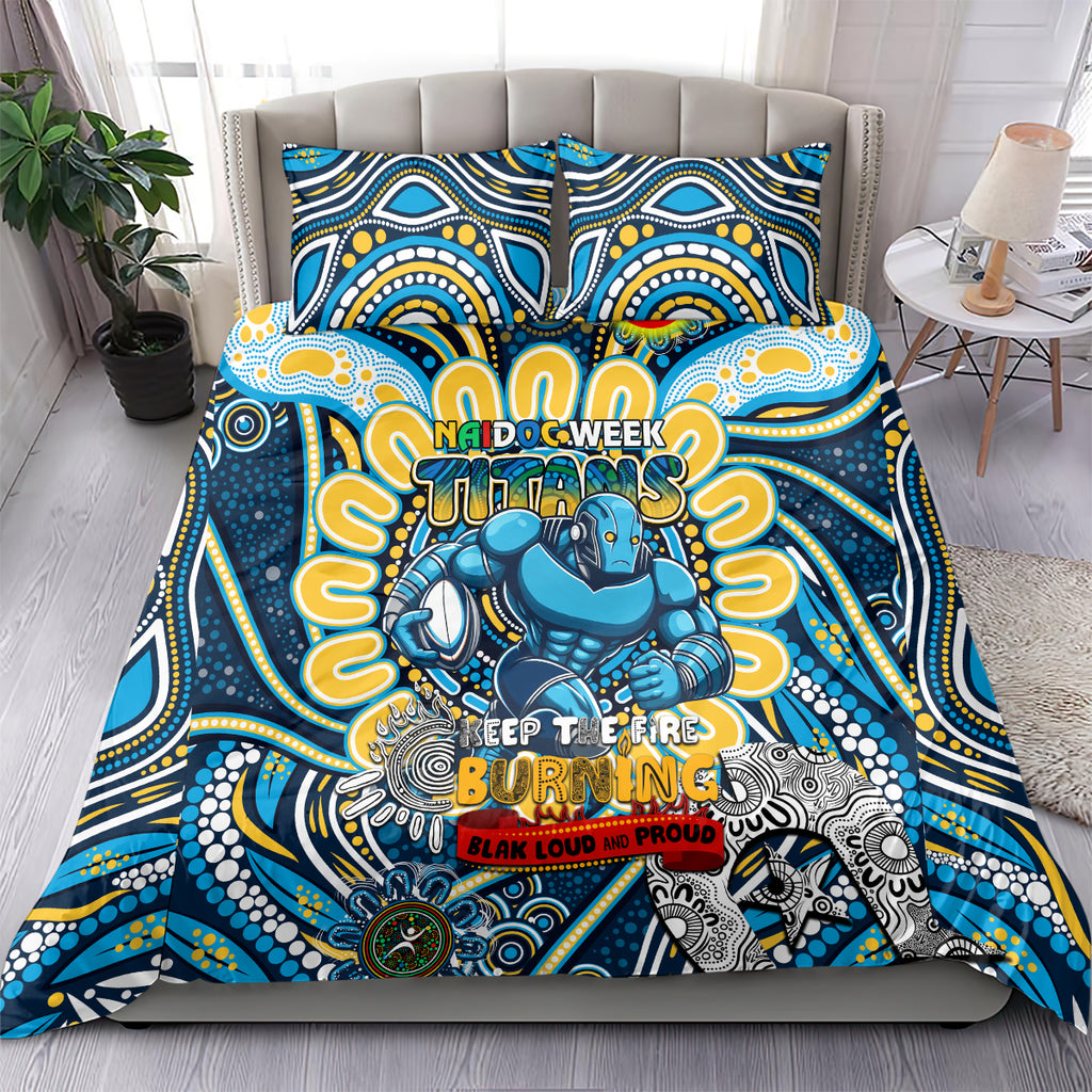 NAIDOC Week 2024 Titans Bedding Set Mascot Rugby