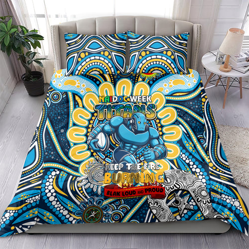 NAIDOC Week 2024 Titans Bedding Set Mascot Rugby