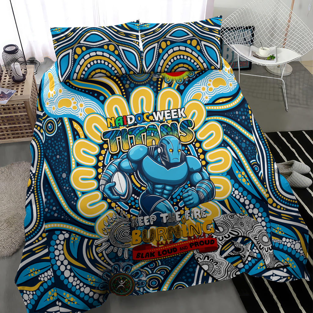 NAIDOC Week 2024 Titans Bedding Set Mascot Rugby