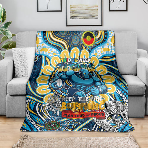 NAIDOC Week 2024 Titans Blanket Mascot Rugby