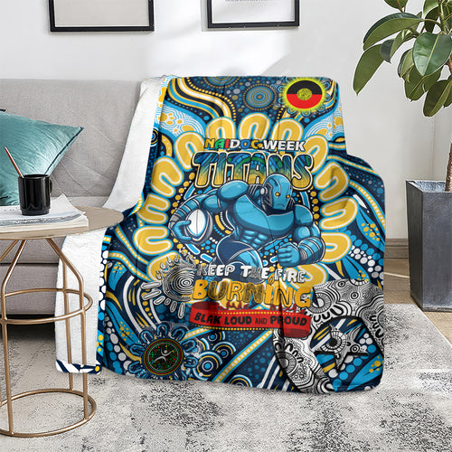NAIDOC Week 2024 Titans Blanket Mascot Rugby