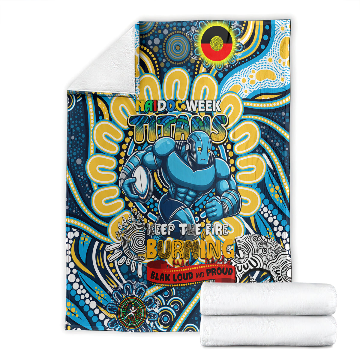 NAIDOC Week 2024 Titans Blanket Mascot Rugby