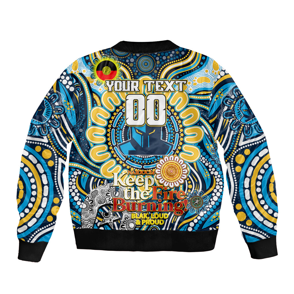 Custom NAIDOC Week 2024 Titans Bomber Jacket Mascot Rugby