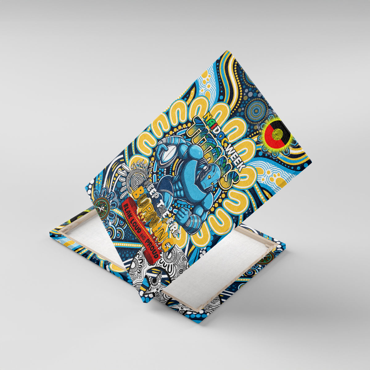 NAIDOC Week 2024 Titans Canvas Wall Art Mascot Rugby