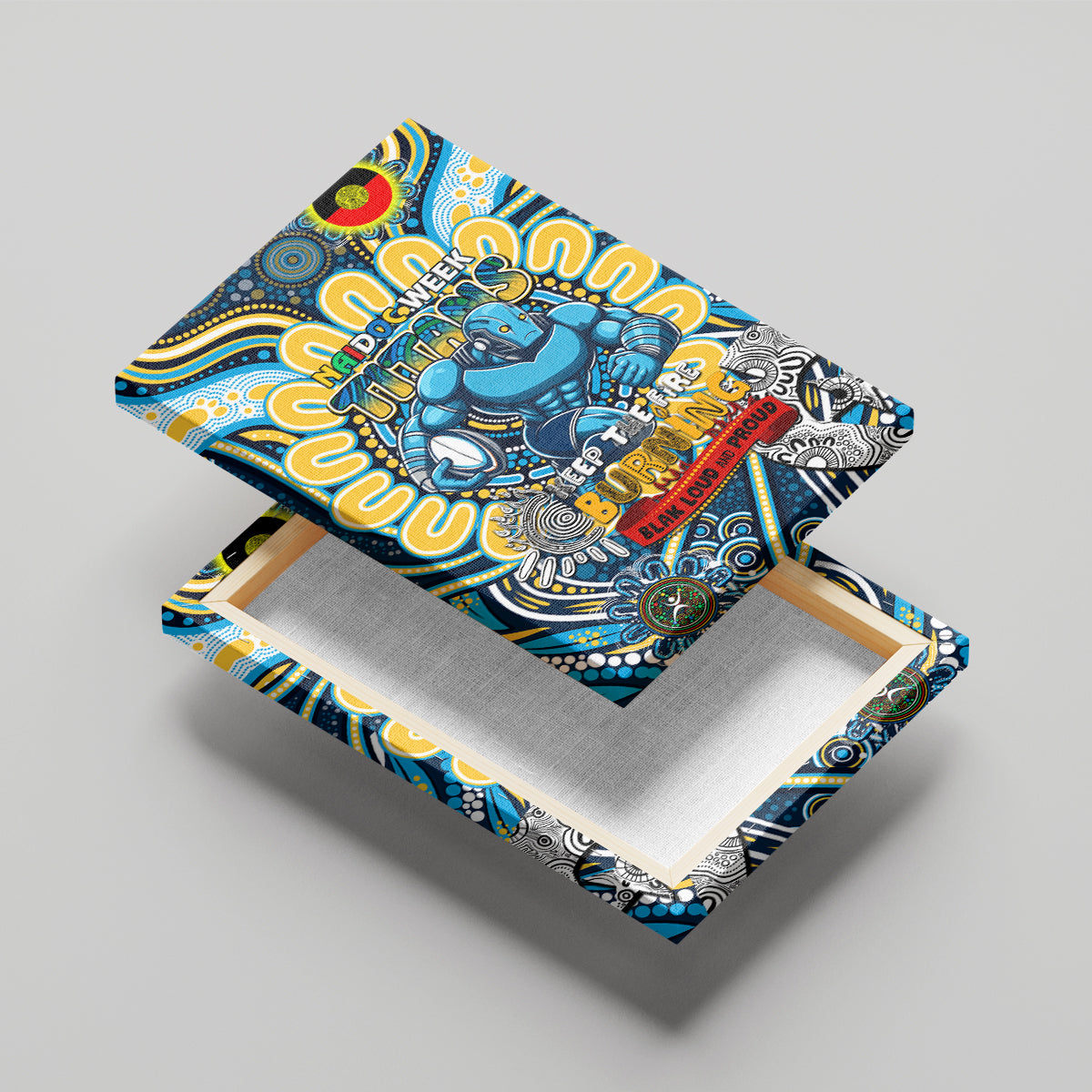 NAIDOC Week 2024 Titans Canvas Wall Art Mascot Rugby