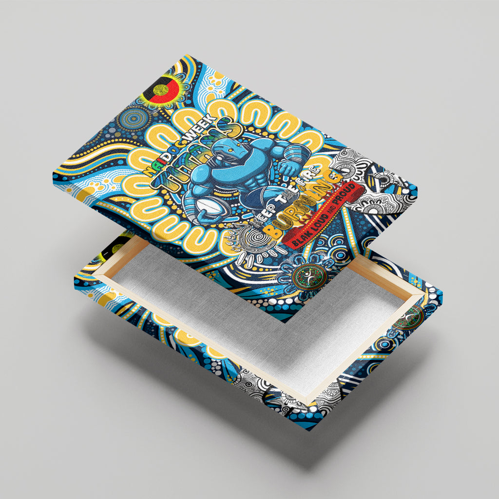 NAIDOC Week 2024 Titans Canvas Wall Art Mascot Rugby