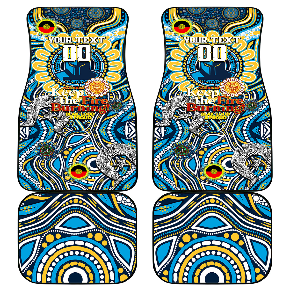 NAIDOC Week 2024 Titans Car Mats Mascot Rugby