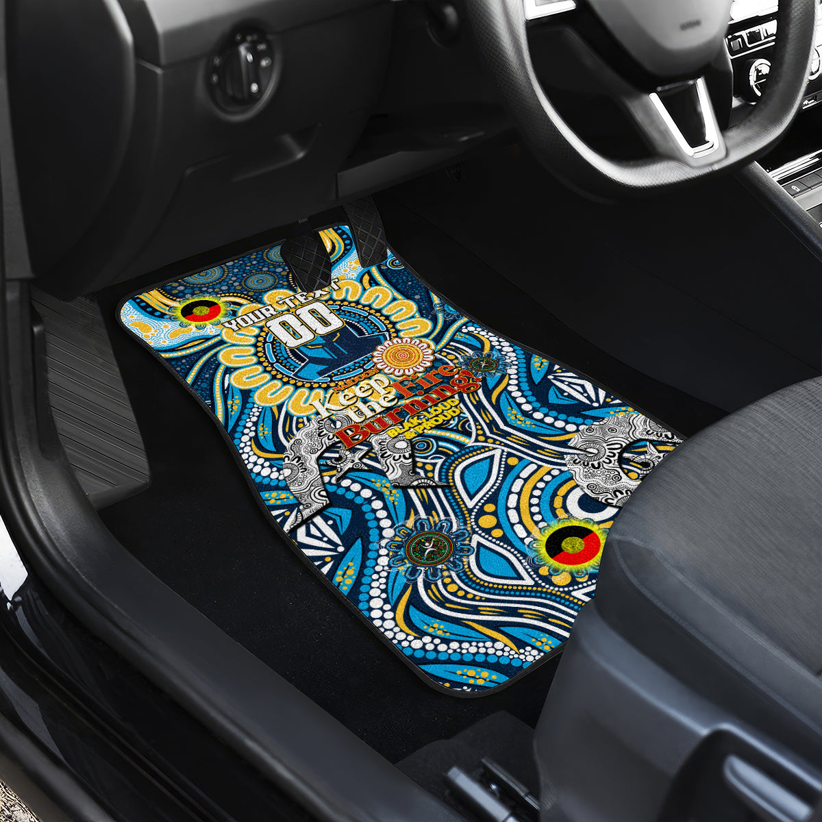 NAIDOC Week 2024 Titans Car Mats Mascot Rugby