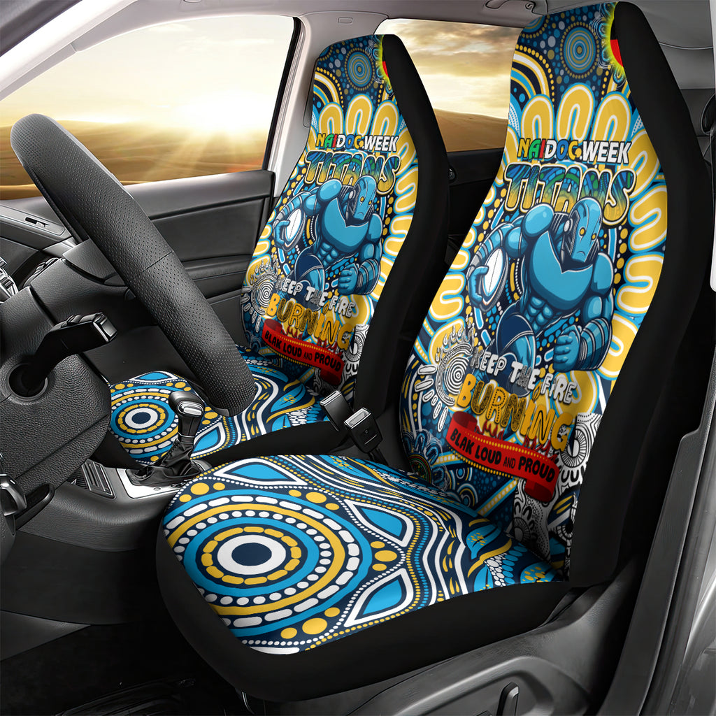 NAIDOC Week 2024 Titans Car Seat Cover Mascot Rugby