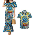 Custom NAIDOC Week 2024 Titans Couples Matching Mermaid Dress and Hawaiian Shirt Mascot Rugby