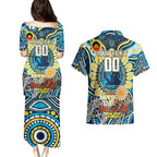 Custom NAIDOC Week 2024 Titans Couples Matching Puletasi and Hawaiian Shirt Mascot Rugby
