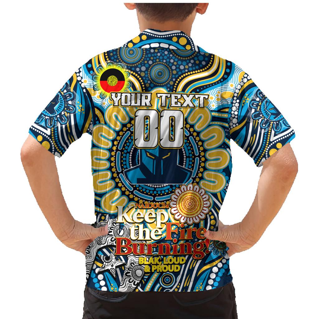 Custom NAIDOC Week 2024 Titans Family Matching Mermaid Dress and Hawaiian Shirt Mascot Rugby