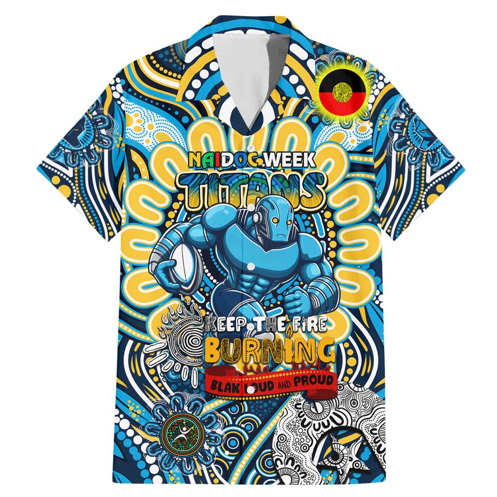 Custom NAIDOC Week 2024 Titans Family Matching Mermaid Dress and Hawaiian Shirt Mascot Rugby