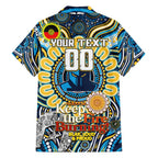 Custom NAIDOC Week 2024 Titans Family Matching Off Shoulder Short Dress and Hawaiian Shirt Mascot Rugby