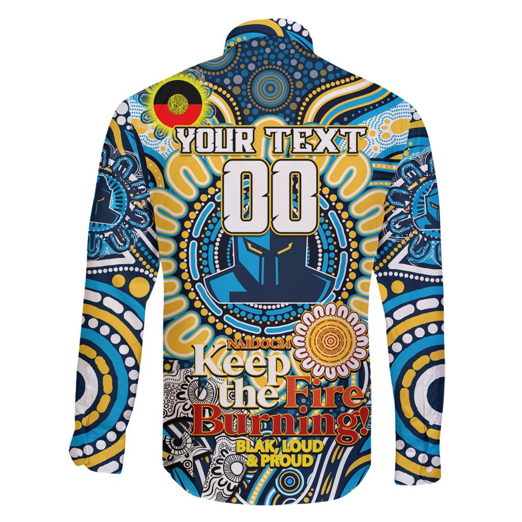 Custom NAIDOC Week 2024 Titans Family Matching Off Shoulder Short Dress and Hawaiian Shirt Mascot Rugby