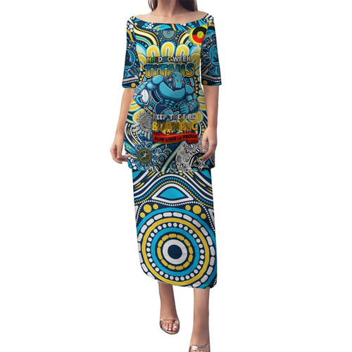 Custom NAIDOC Week 2024 Titans Family Matching Puletasi and Hawaiian Shirt Mascot Rugby