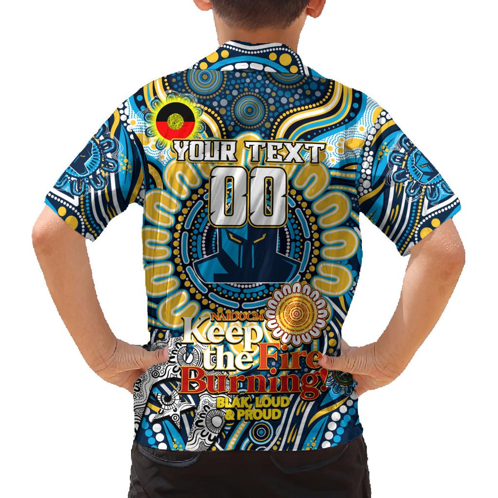 Custom NAIDOC Week 2024 Titans Family Matching Summer Maxi Dress and Hawaiian Shirt Mascot Rugby