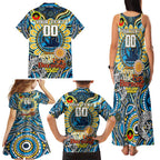 Custom NAIDOC Week 2024 Titans Family Matching Tank Maxi Dress and Hawaiian Shirt Mascot Rugby