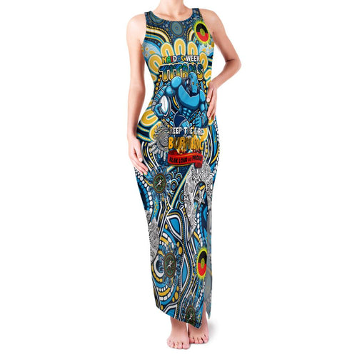 Custom NAIDOC Week 2024 Titans Family Matching Tank Maxi Dress and Hawaiian Shirt Mascot Rugby