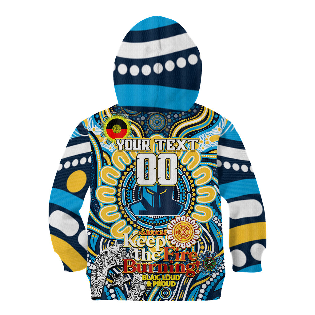 Custom NAIDOC Week 2024 Titans Kid Hoodie Mascot Rugby