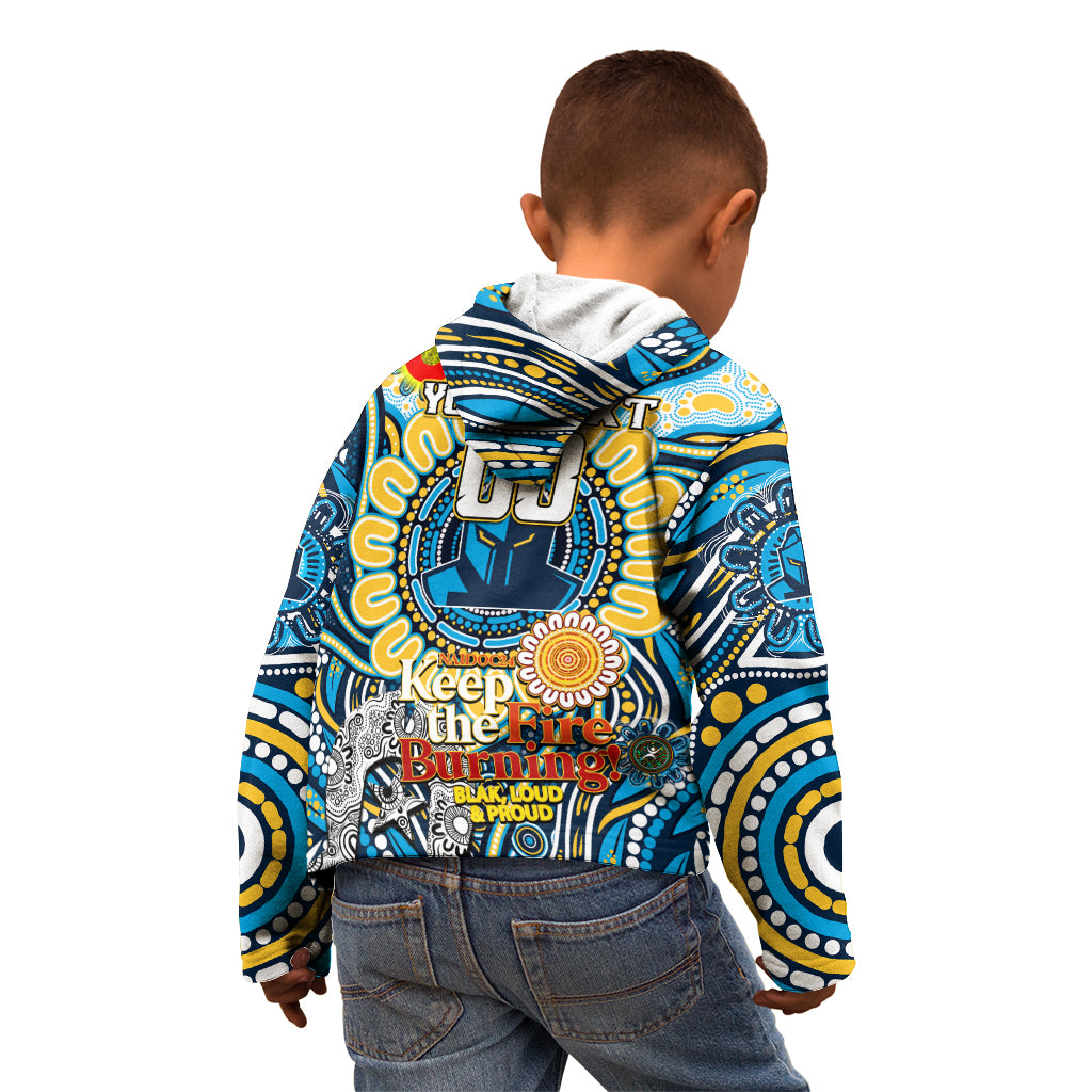 Custom NAIDOC Week 2024 Titans Kid Hoodie Mascot Rugby