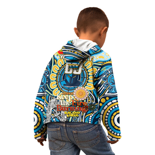 Custom NAIDOC Week 2024 Titans Kid Hoodie Mascot Rugby