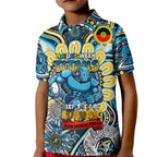 Custom NAIDOC Week 2024 Titans Kid Polo Shirt Mascot Rugby