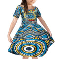 Custom NAIDOC Week 2024 Titans Kid Short Sleeve Dress Mascot Rugby